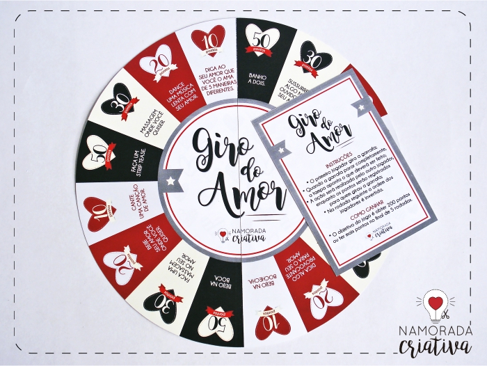 DIY Valentine's Day: Jogo “Giro do Amor”